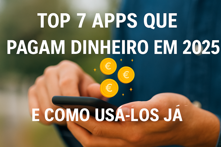 Pessoa a utilizar um telemóvel com moedas de euro digitais – aplicações que pagam dinheiro em 2025.