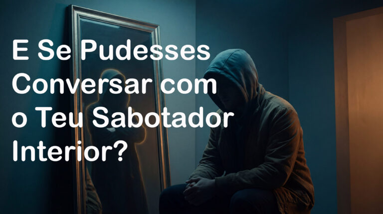 E Se Pudesses Conversar com o Teu Sabotador Interior? O Que Ele Te Diria?